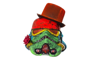 Illustration for article titled Art Wars: 12 Stormtrooper Helmets Get Hilarious High-Art Makeovers